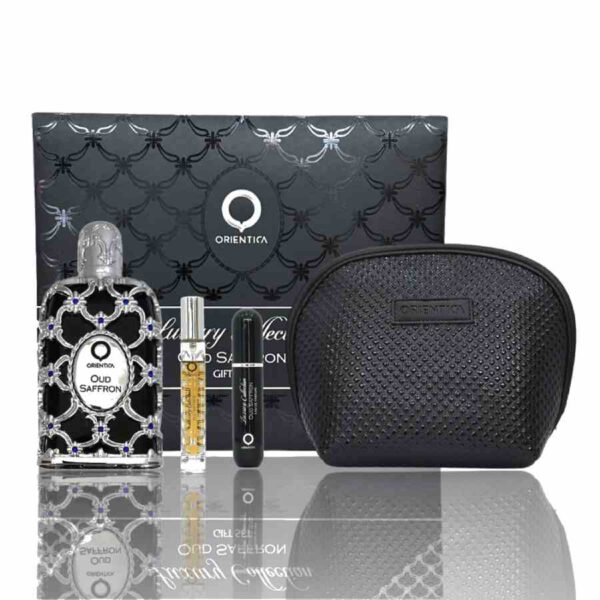 ORIENTICA SET OUD SAFFRON EDP 80ML + EDP 10ML + ATOMIZADOR + NECESER - $110