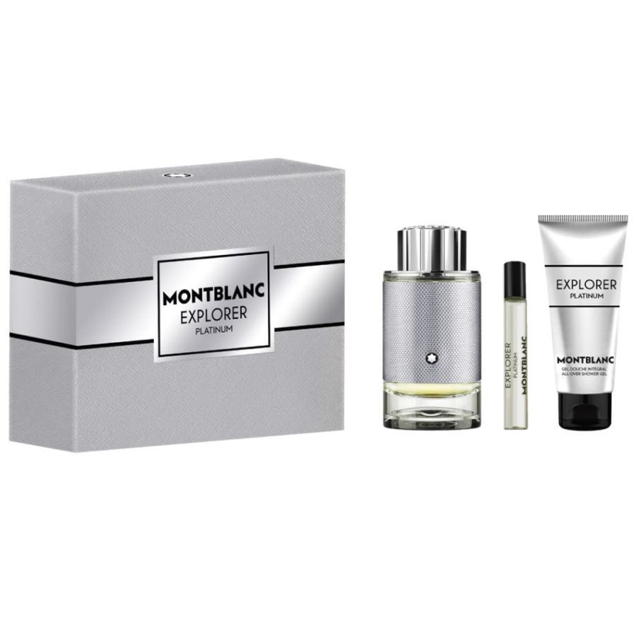 MONTBLANC SET EXPLORER PLATINUM 3 PIEZAS